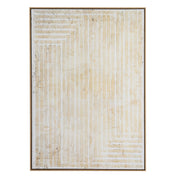 Tellura Hand Painted Canvas in Frame | Large Textured Wall Art 100 × 140cm