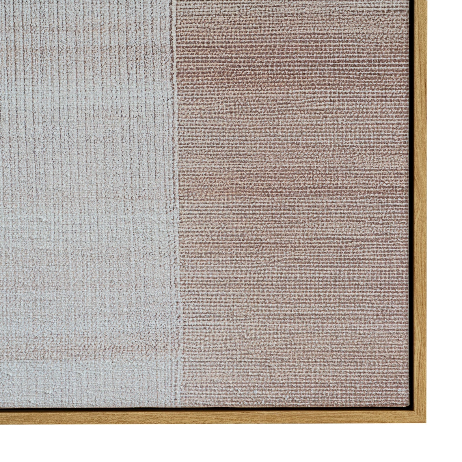 Ivora Hand Painted Canvas in Frame | Neutral Textured Wall Art 80 × 100 cm