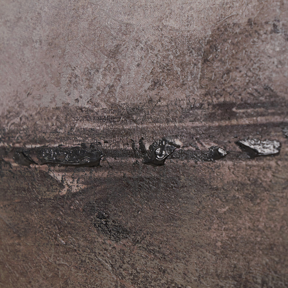 Set of 3 Grey and Neutrals Abstract Landscape Canvases